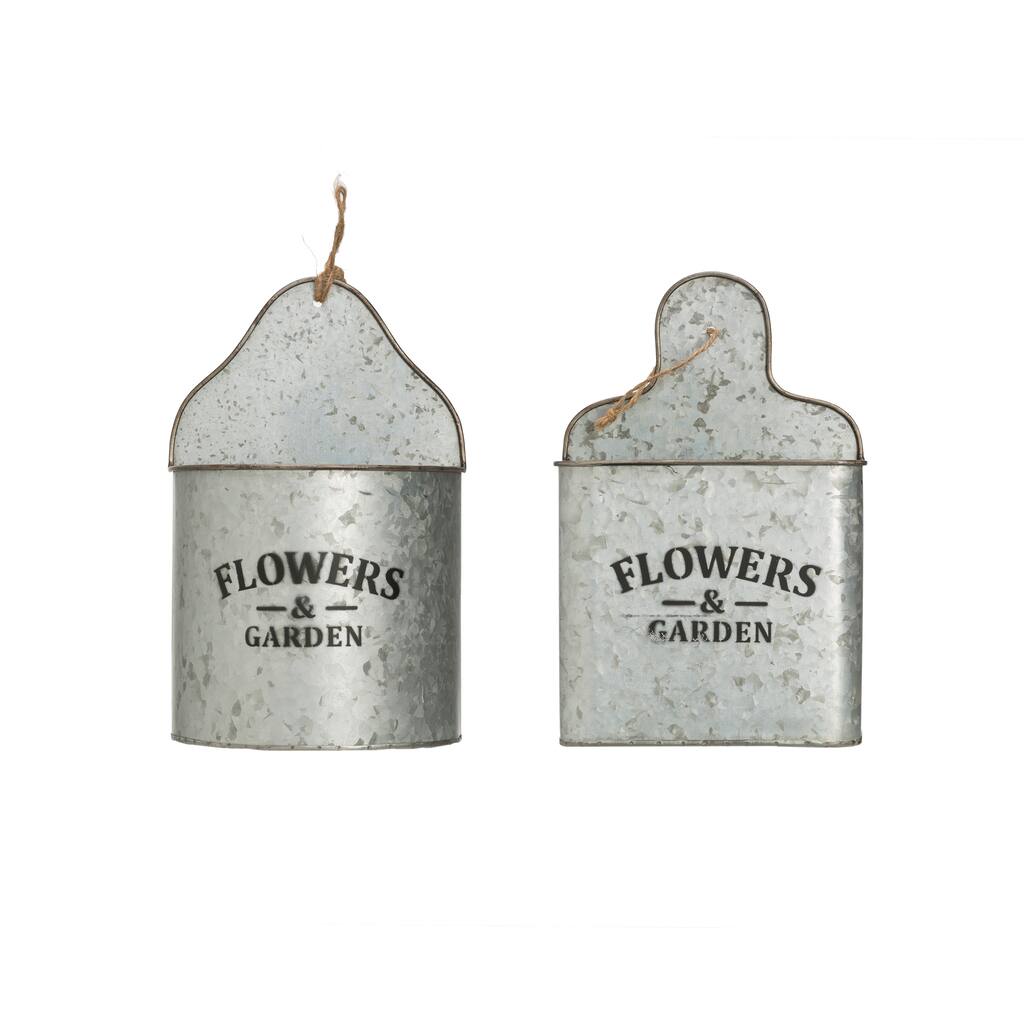 Assorted Galvanized Wall Pocket By Ashland